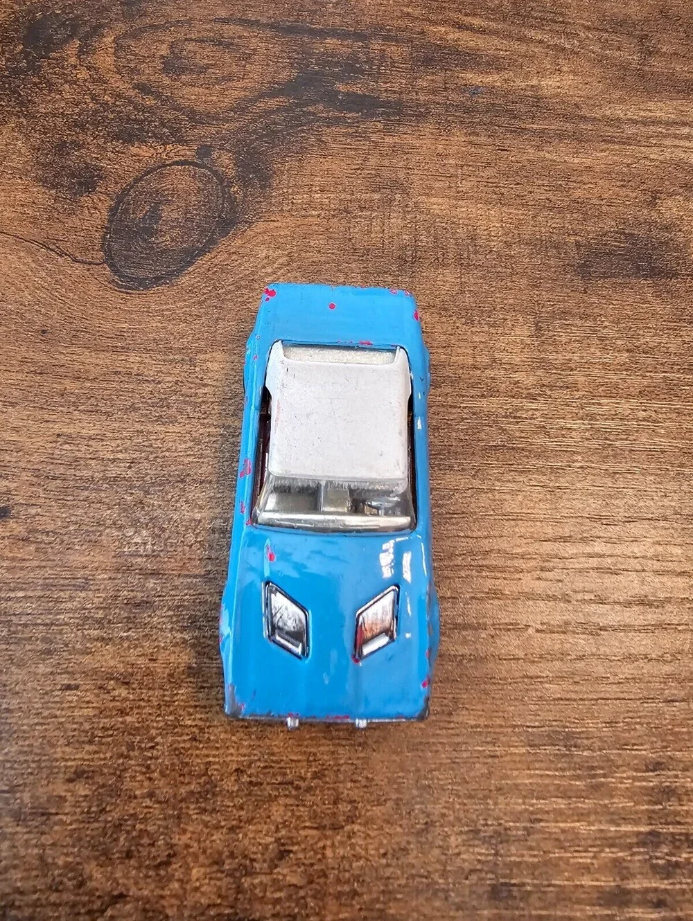 Vintage 1975 Matchbox Superfast No. 1 Dodge Challenger Bright Blue